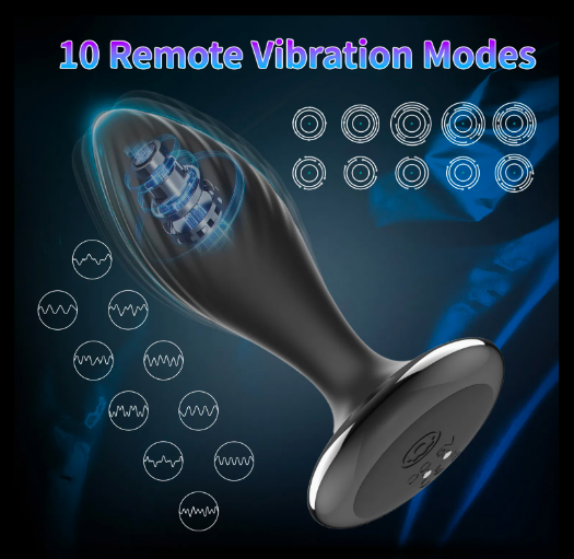 Dụng Cụ Kích Thích Hậu Môn Miji Cyclone Điều Khiển Remote Rung Massage Tuyến Tiền Liệt
